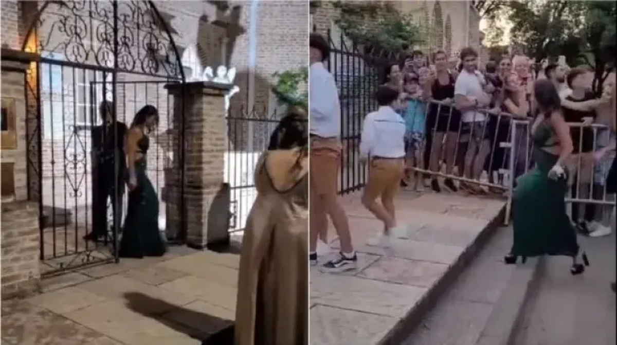 La expectativa de los invitados por ver a Messi. La expectativa de los invitados por ver a Messi.