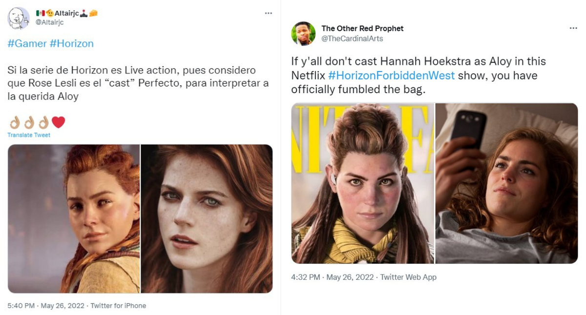 Fanáticos han señalado a Rose Leslie y a Hannah Hoekstra como actrices candidatas para encarnar a Aloy.