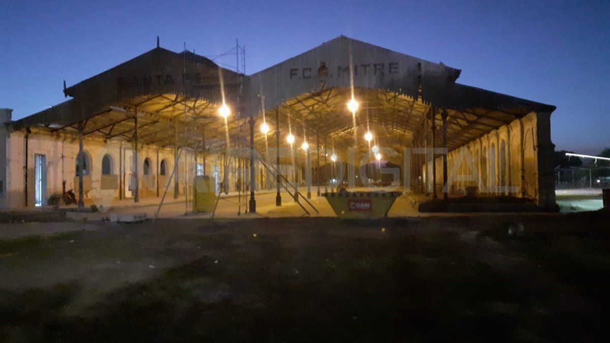 Los andenes están en un 95% arreglados y se fortaleció la iluminación interna y externa de la estación Mitre de Santa Fe.