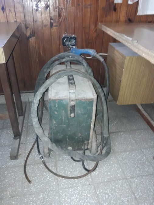 Una de las máquinas recuperadas en la entrega controlada