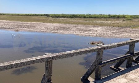 Fortín Olmos: limpian un represa para reactivarla y poder sacar agua Fortín Olmos: limpian un represa para reactivarla y poder sacar agua