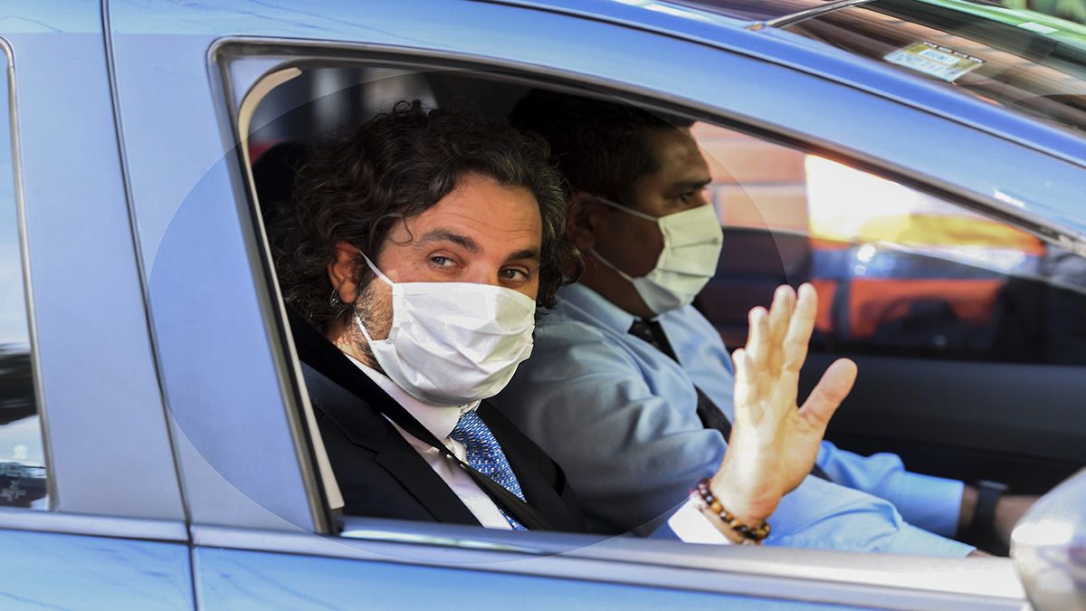 Santiago Cafiero ingresando a la Quinta de Olivos.&nbsp;