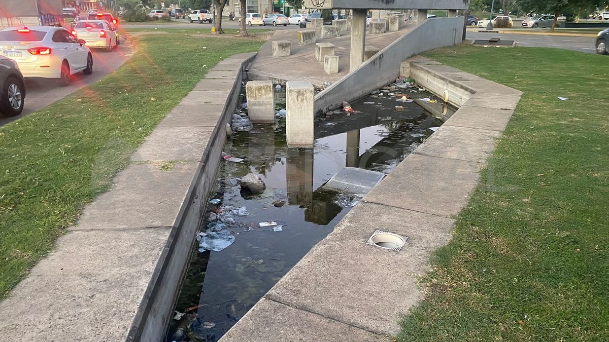 Nadie se privó de arrojar mugre a la fuente que tampoco aún fue abordada para su limpieza.
