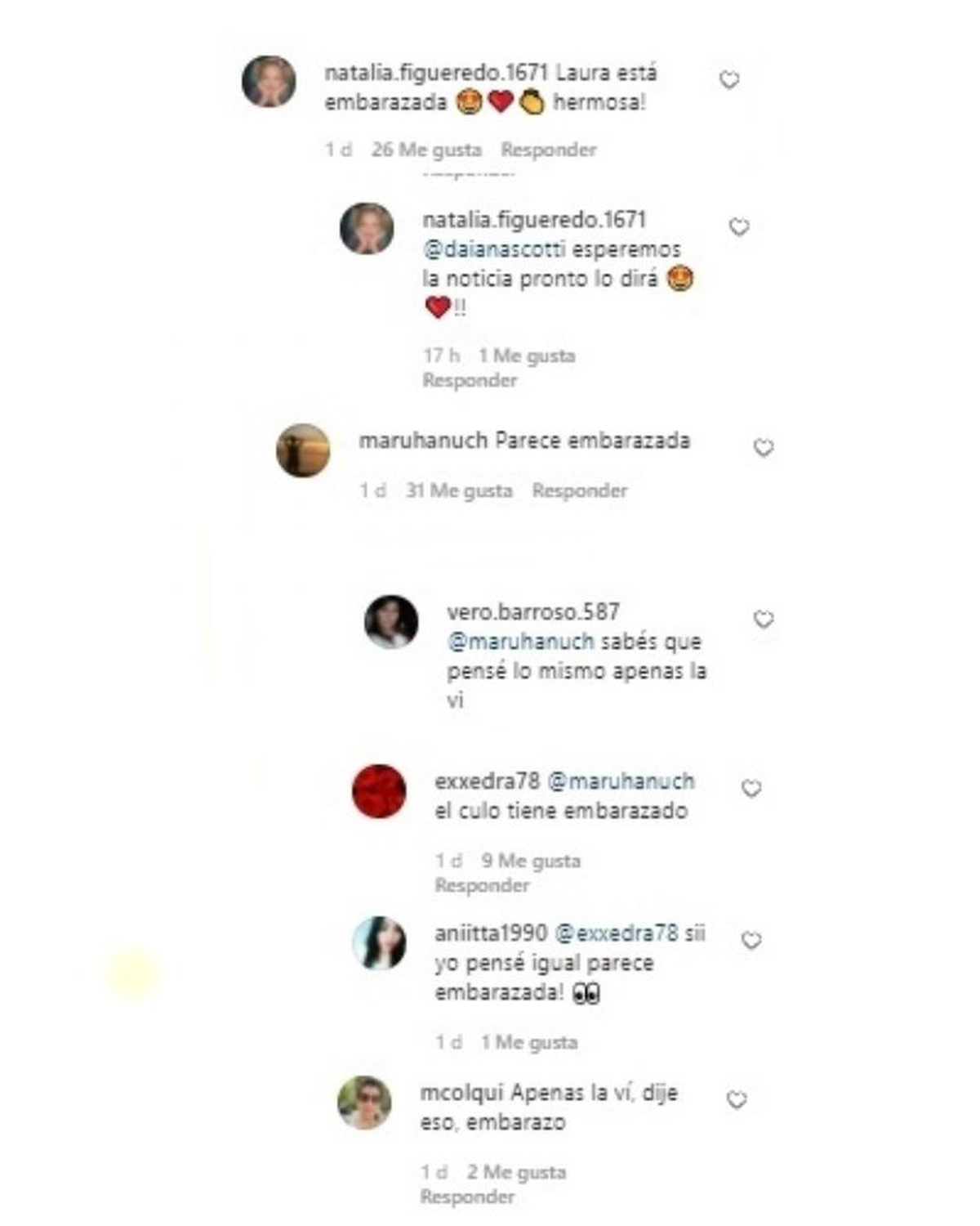 Los seguidores sospechan de un embarazo de Laurita Fernández. 