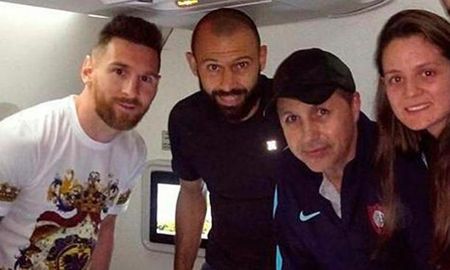 messi y mascherano ya estan en el predio messi y mascherano ya estan en el predio