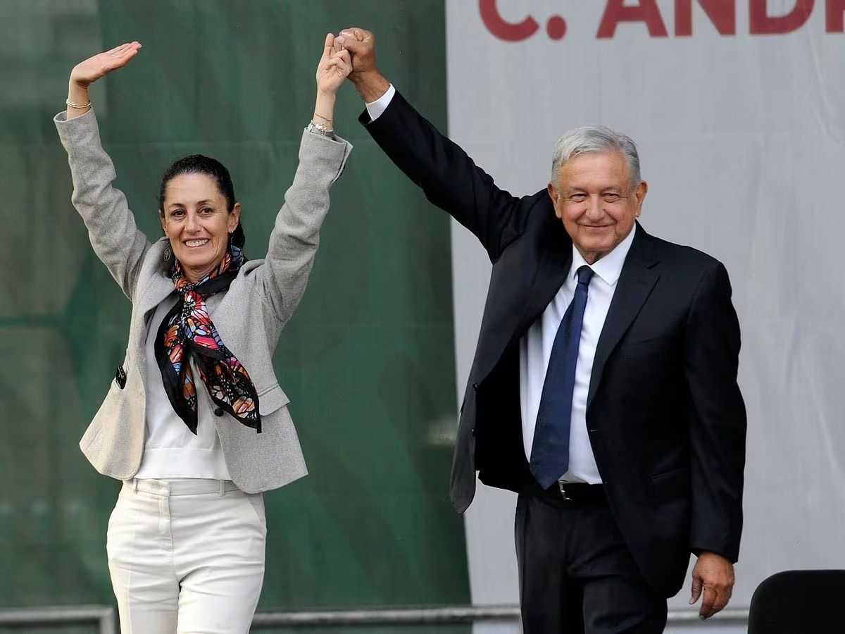 Andrés López Obrador y su candidata Claudia Sheinbaum. Andrés López Obrador y su candidata Claudia Sheinbaum.