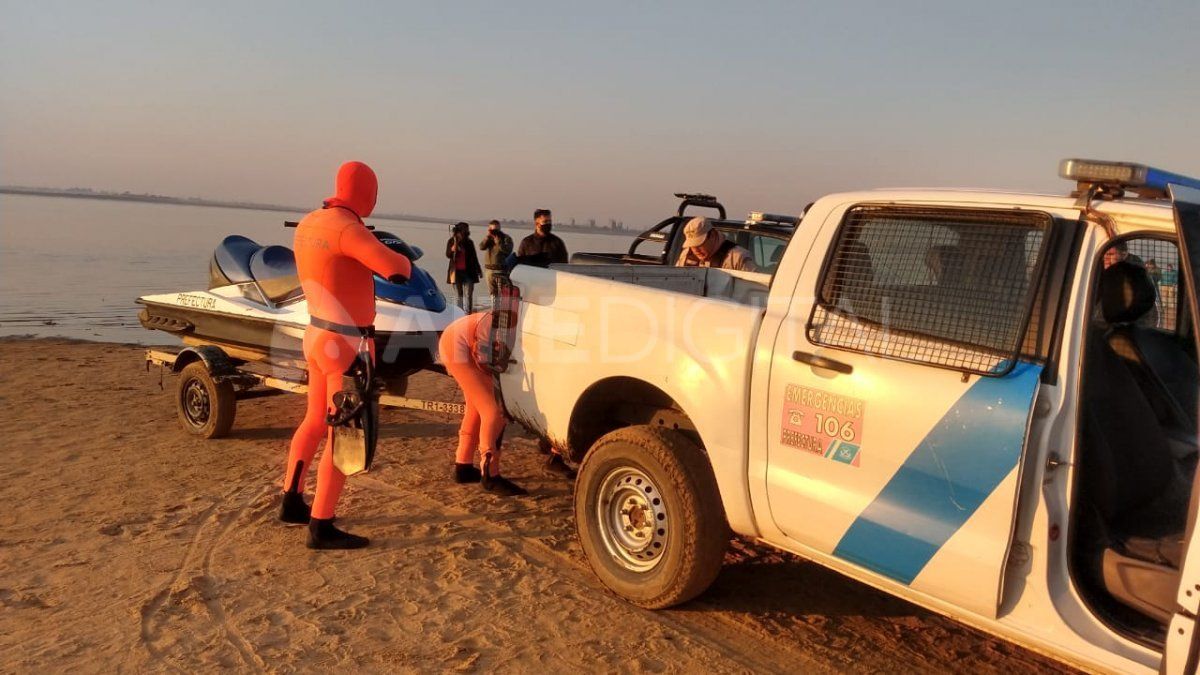 Este martes retomaron la búsqueda de los dos desaparecidos que intentaron cruzar la Setúbal caminando.&nbsp;