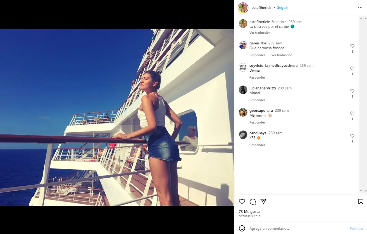 Estefanía Herlein, la exparticipante de Masterchef muestra en sus redes sociales una vida llena de lujos.