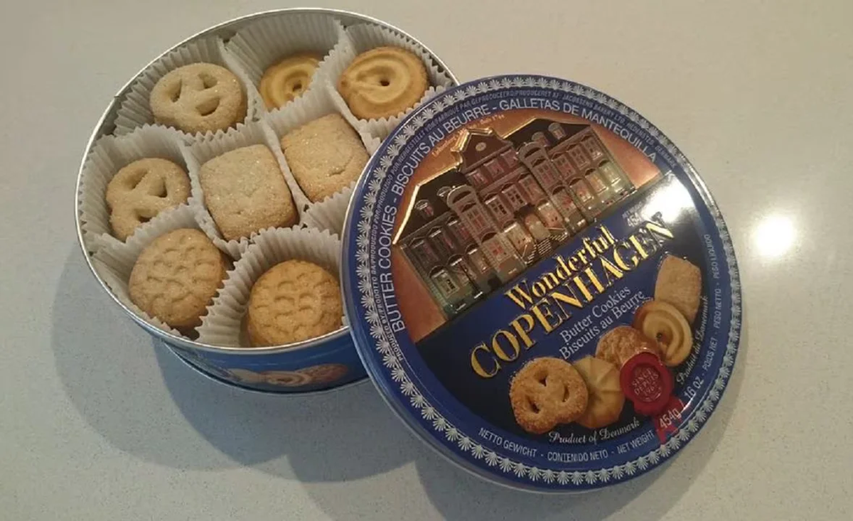 Galletas de manteca de la marca Copenhagen, elaboradas en Dinamarca Galletas de manteca de la marca Copenhagen, elaboradas en Dinamarca