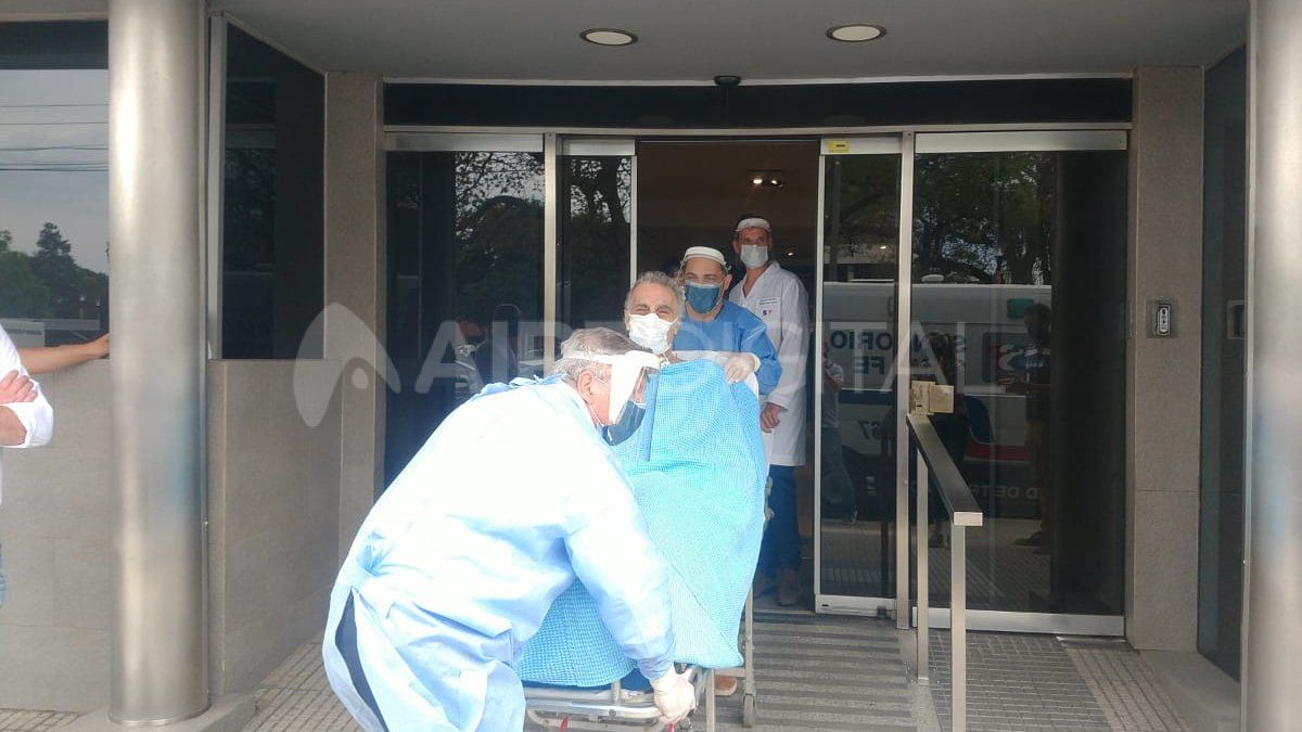 Mingo salió del sanatorio este jueves al mediodía.