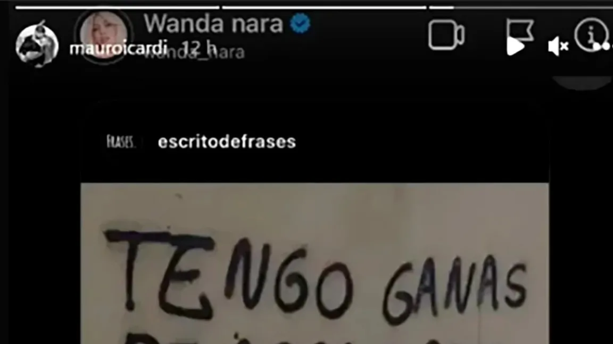 Mauro Icardi compartió el último mensaje que Wanda Nara le envió antes del anunció de la separación