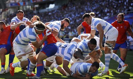 Copa Mundial de Rugby 2023 - Grupo D - Argentina contra Chile - The Stade de la Beaujoire - Louis Fonteneau, Nantes, Francia - 30 de septiembre de 2023. Copa Mundial de Rugby 2023 - Grupo D - Argentina contra Chile - The Stade de la Beaujoire - Louis Fonteneau, Nantes, Francia - 30 de septiembre de 2023.