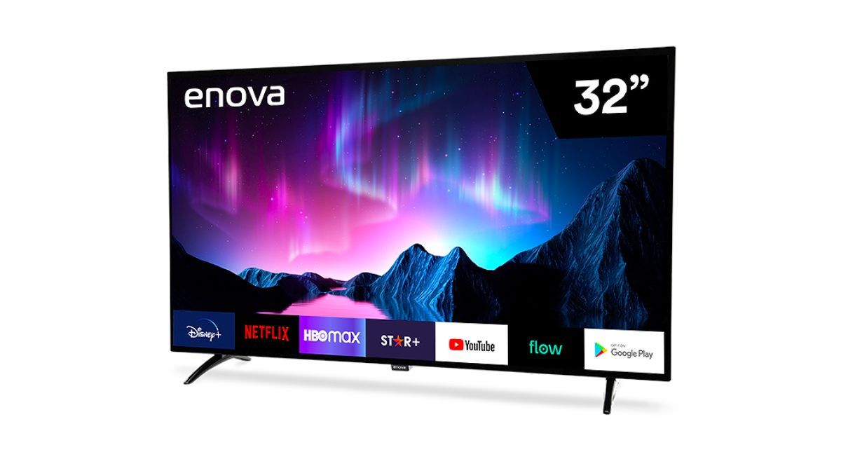 El Smart TV Enova de 32 pulgadas combina tamaño compacto con funciones inteligentes gracias a Google TV. El Smart TV Enova de 32 pulgadas combina tamaño compacto con funciones inteligentes gracias a Google TV.