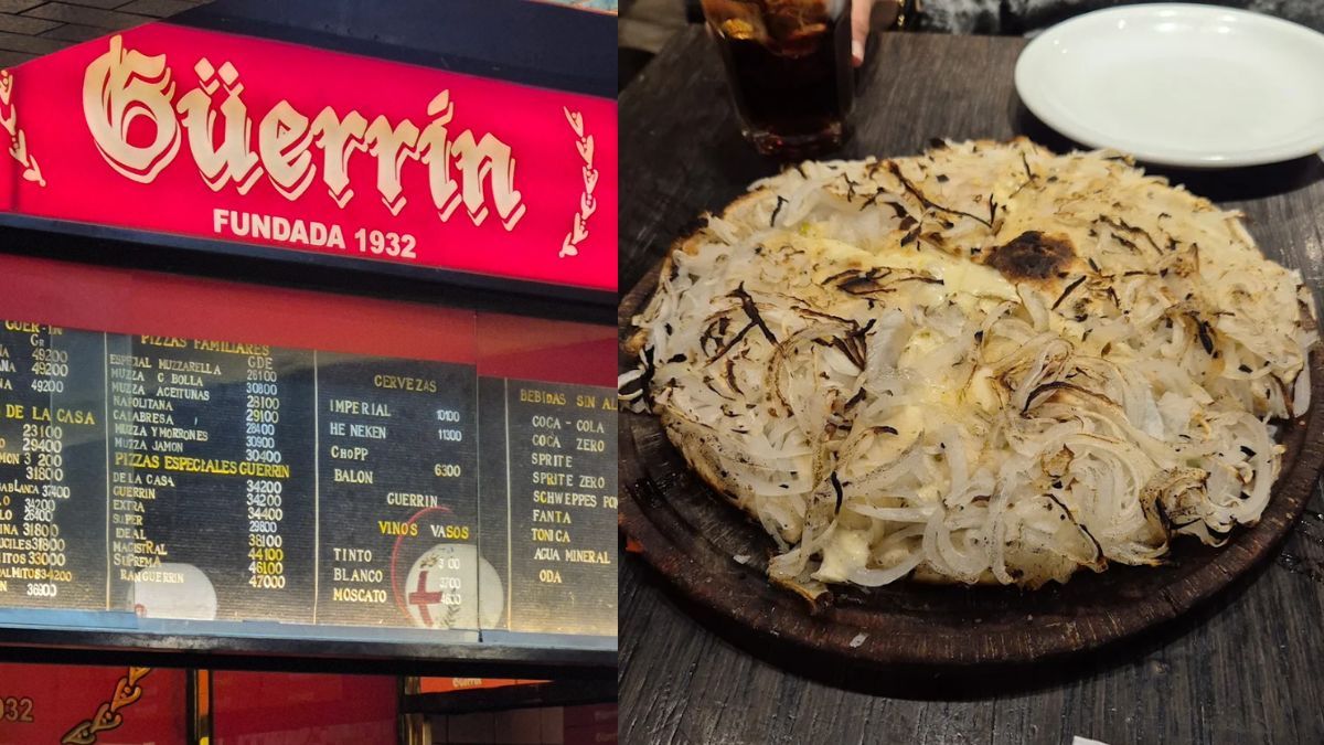Fue a comer a Guerrín, pidió una fugazzetta y mostró el ticket final