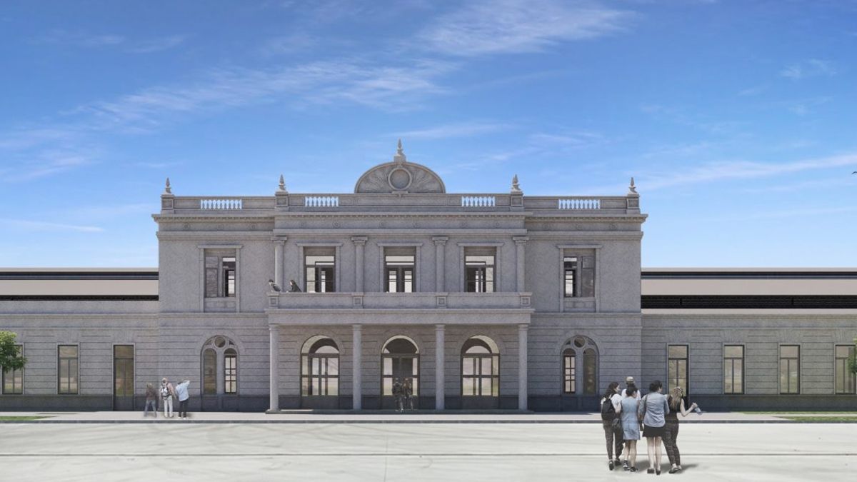 Así esperan que quede la estación Mitre de Santa Fe en un mes. 