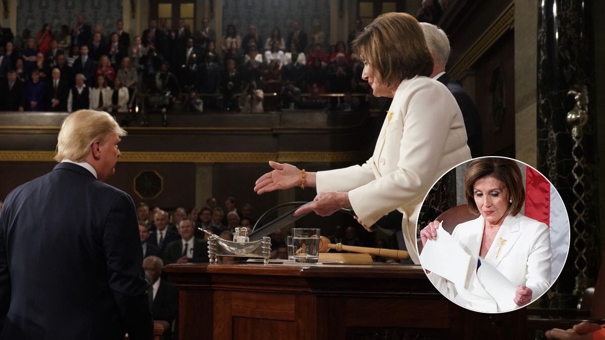 Trump le neg&oacute; el saludo a la l&iacute;der dem&oacute;crata