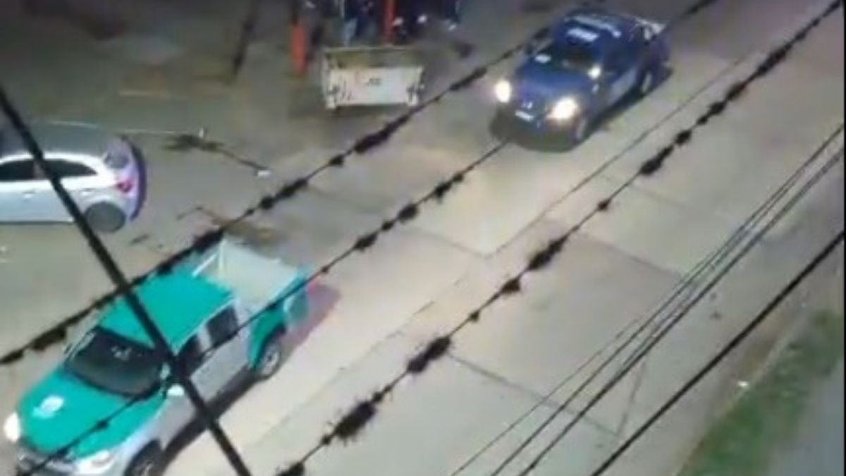 Barrio Las Flores; captura del video registrado a la madrugada