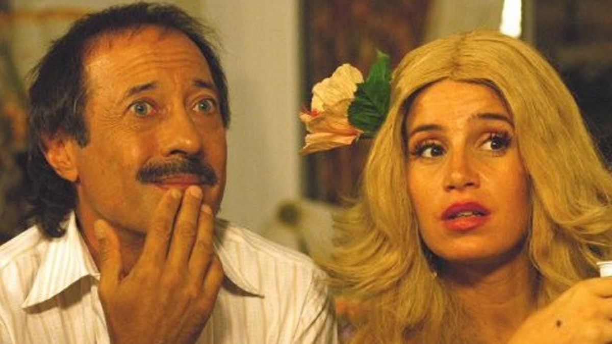 Flor Peña y Guillermo Francella como Pepe y Moni Argento