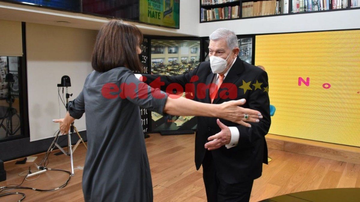 Santo Biasatti y María Laura, otra vez juntos, aunque por un ratito.