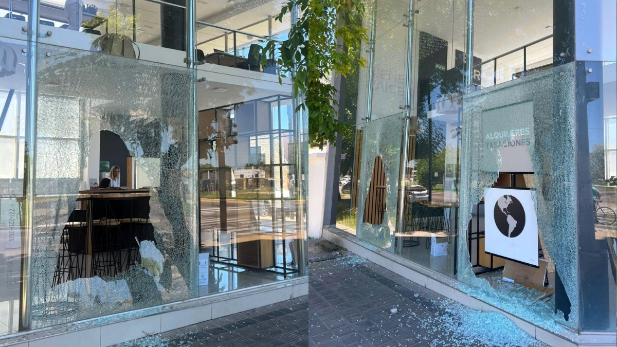 Atacaron a piedrazos un local del vicepresidente de Gimnasia. Atacaron a piedrazos un local del vicepresidente de Gimnasia.