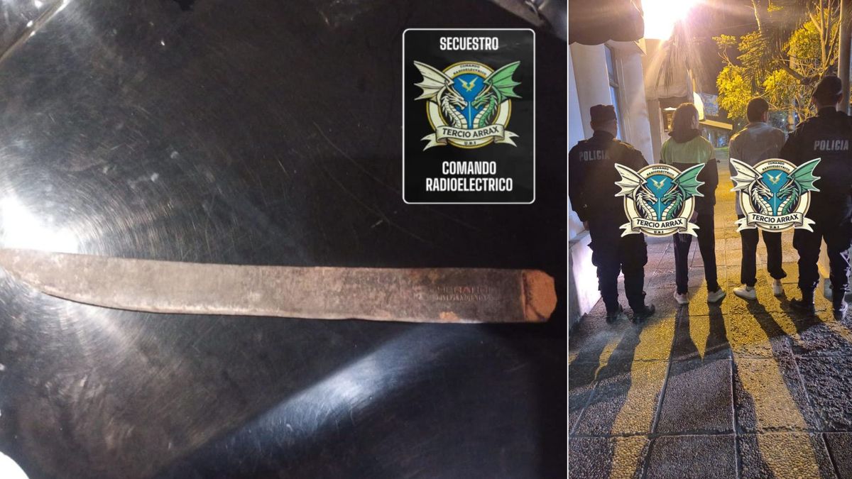 Dos hombres fueron aprehendidos en barrio Loyola Sur de Santa Fe por amenazar a un joven de 19 años con un machete.