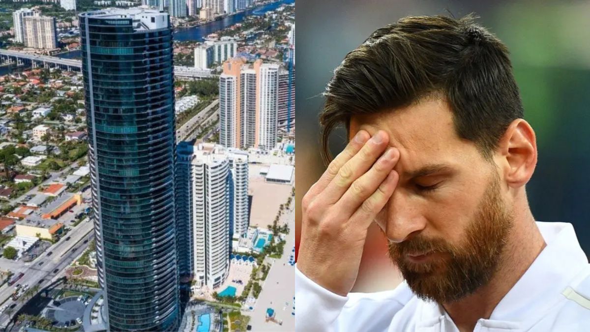 La lujosa torre donde vive Lionel Messi en Miami se está hundiendo.