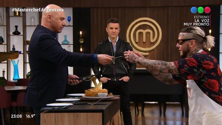 El desplante de Alex Caniggia a Germán Martitegui.