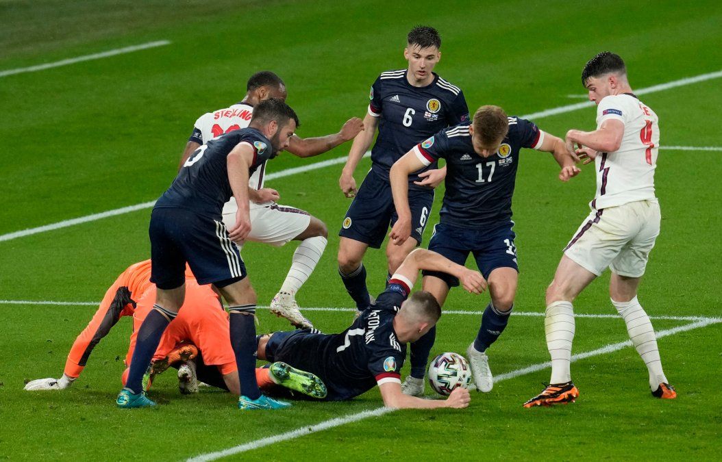 Inglaterra y Escocia igualaron sin goles por la segunda fecha de la Eurocopa
