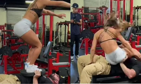 Intentó hacer una acrobacia en el gym y terminó con la cara destrozada: viral Intentó hacer una acrobacia en el gym y terminó con la cara destrozada: viral