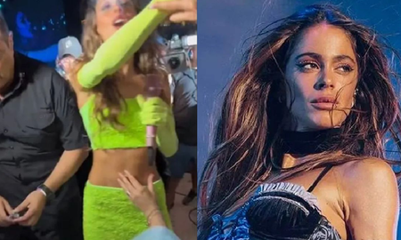 Insolito: una fanática le tocó el ombligo a Tini Stoessel y su reacción se volvió viral Insolito: una fanática le tocó el ombligo a Tini Stoessel y su reacción se volvió viral