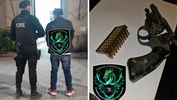 Andaba a los tiros por barrio María Selva, lo encontró la policía y se lo llevó preso