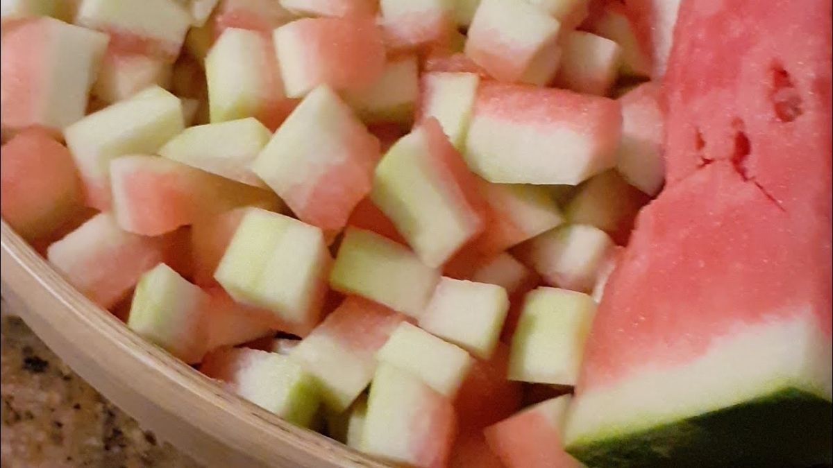 La cáscara de sandía también puede usarse para hacer mermeladas.