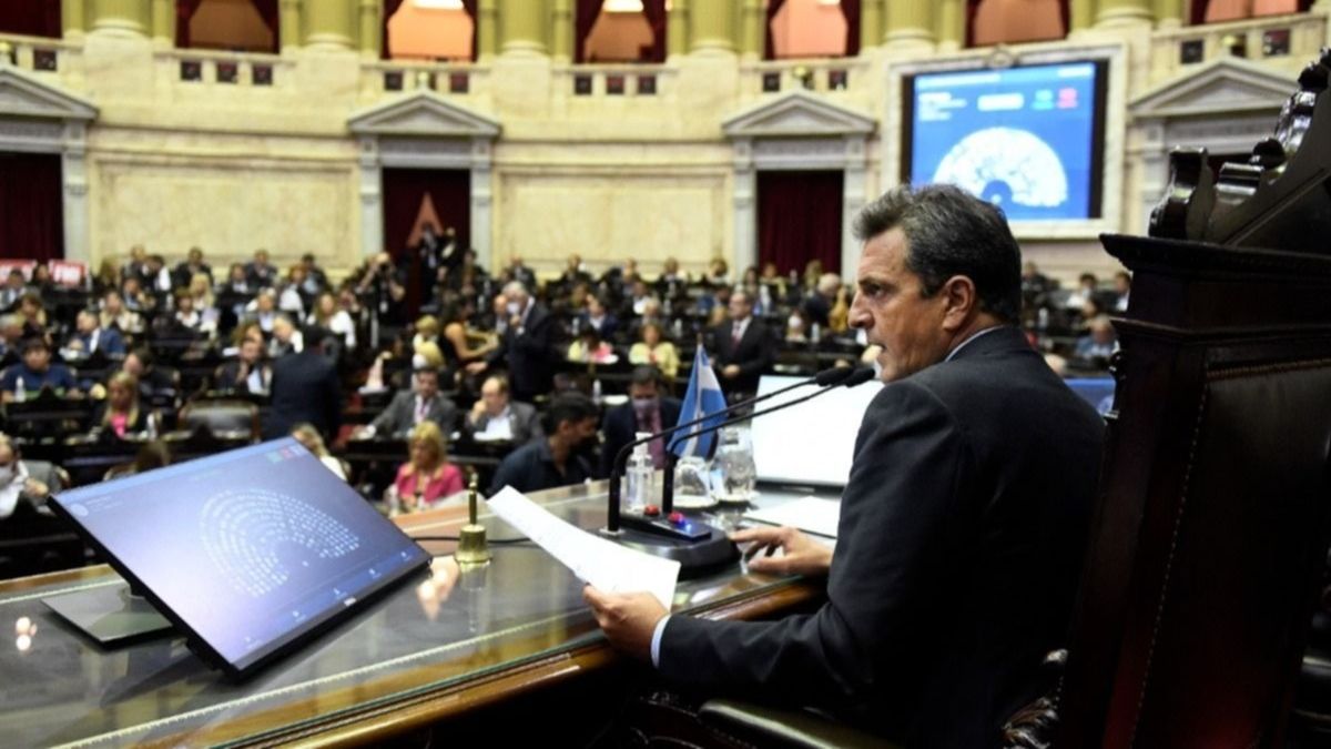 Sergio Massa estuvo este martes en el Congreso por última vez como presidente de la Cámara de Diputados.