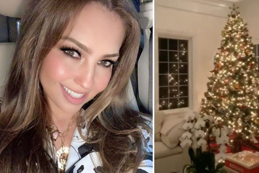 En pleno Halloween, Thalia armó el arbolito de navidad ¡y la defenestraron!