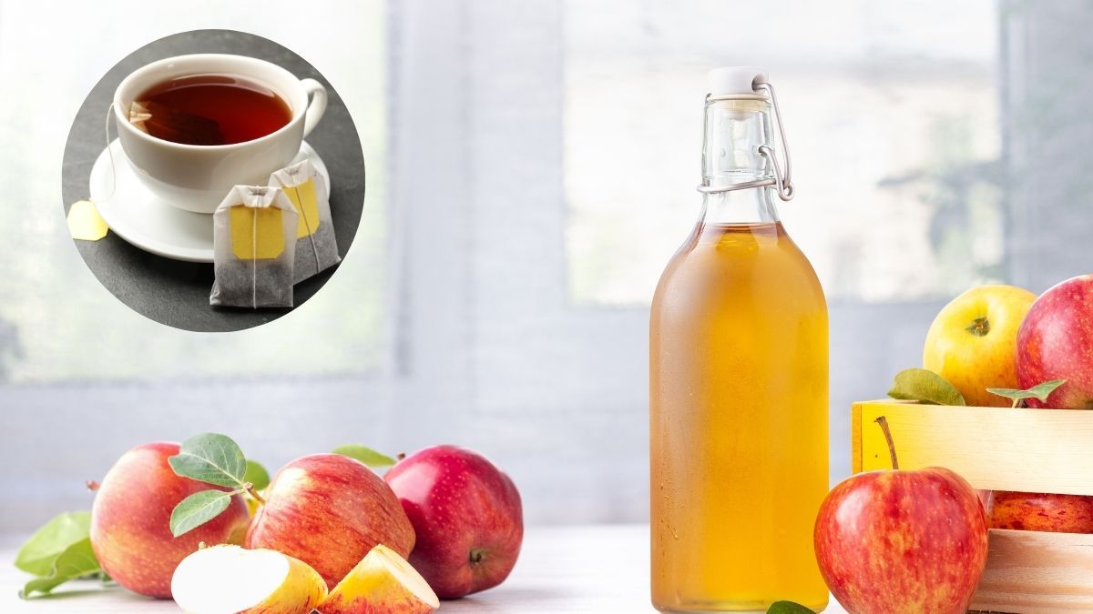 Esta mezcla de vinagre y té es económica y casera.