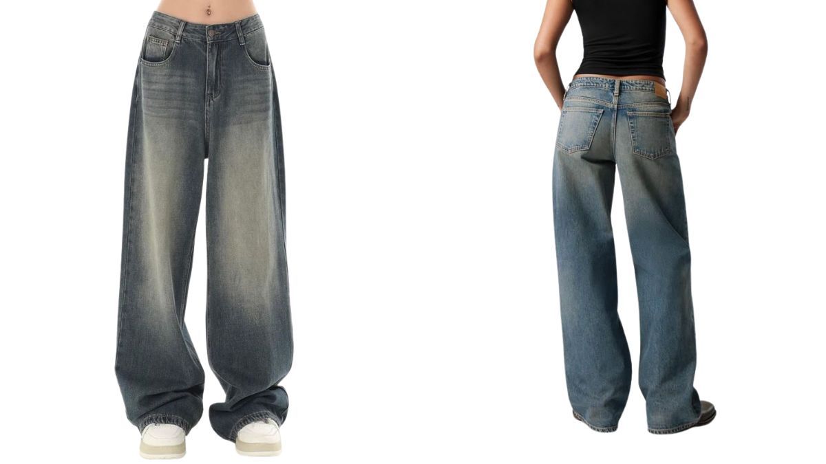 Los jeans baggy se caracteriza por tener una silueta holgada. Los jeans baggy se caracteriza por tener una silueta holgada.