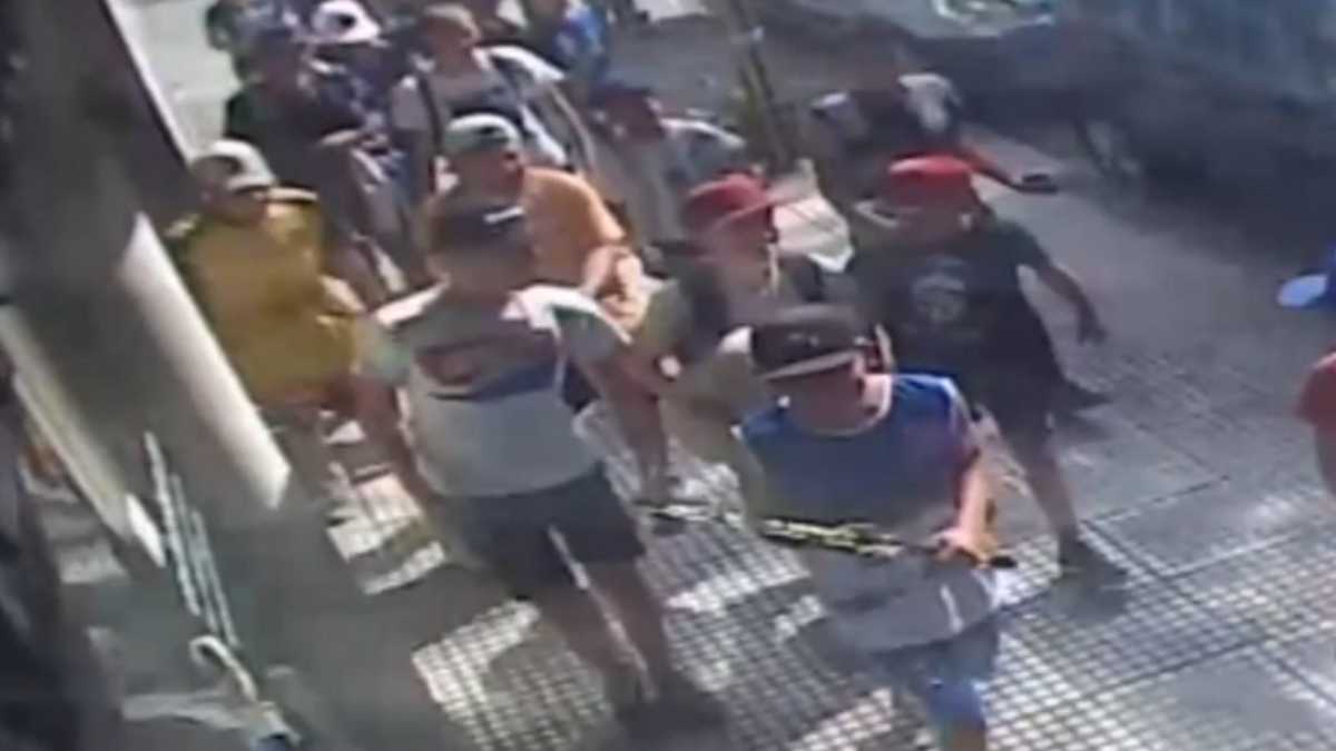 Momento exacto donde se roban al perro.