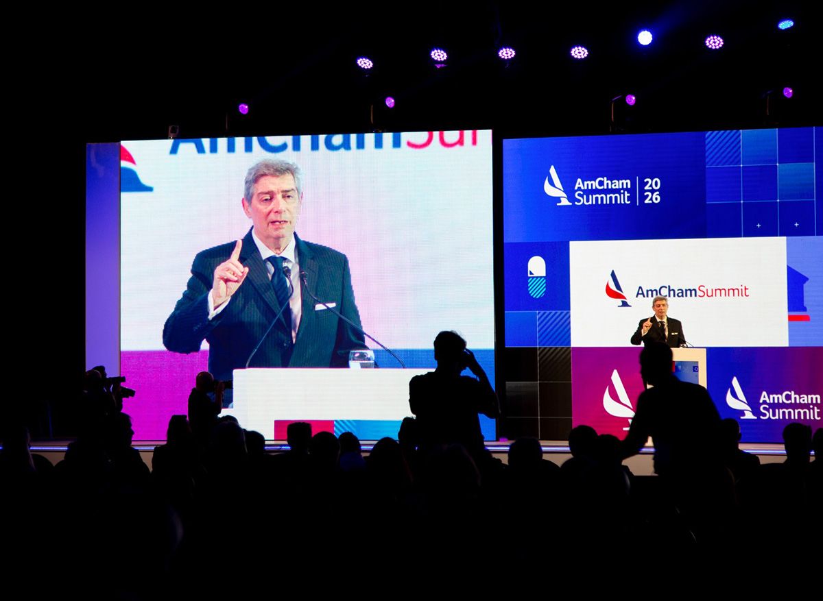 El presidente de la Corte Suprema Horacio Rosatti dio un discurso en el marco de la edición 2026 de AmCham Summit. El presidente de la Corte Suprema Horacio Rosatti dio un discurso en el marco de la edición 2026 de AmCham Summit.