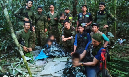 El presidente colombiano anuncia hallazgo de niños que estaban perdidos en la selva amazónica El presidente colombiano anuncia hallazgo de niños que estaban perdidos en la selva amazónica