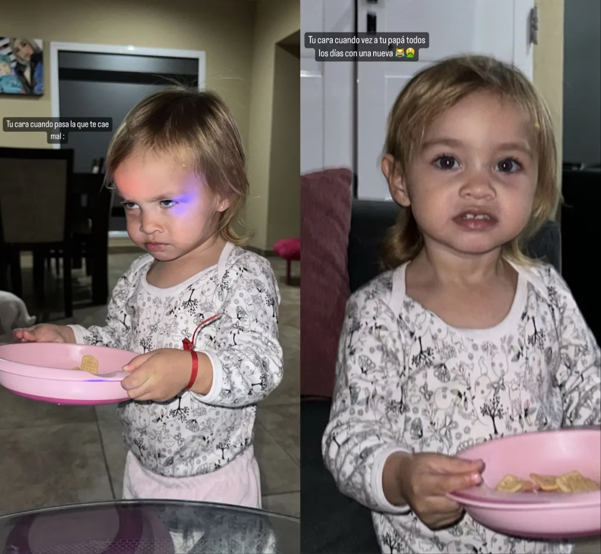 La impensada reacción de la hija de L-Gante al conocer la nueva novia de su papá.