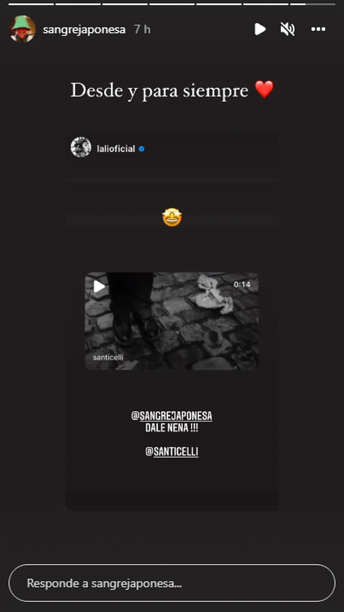 Lali Espósito celebró la noticia.