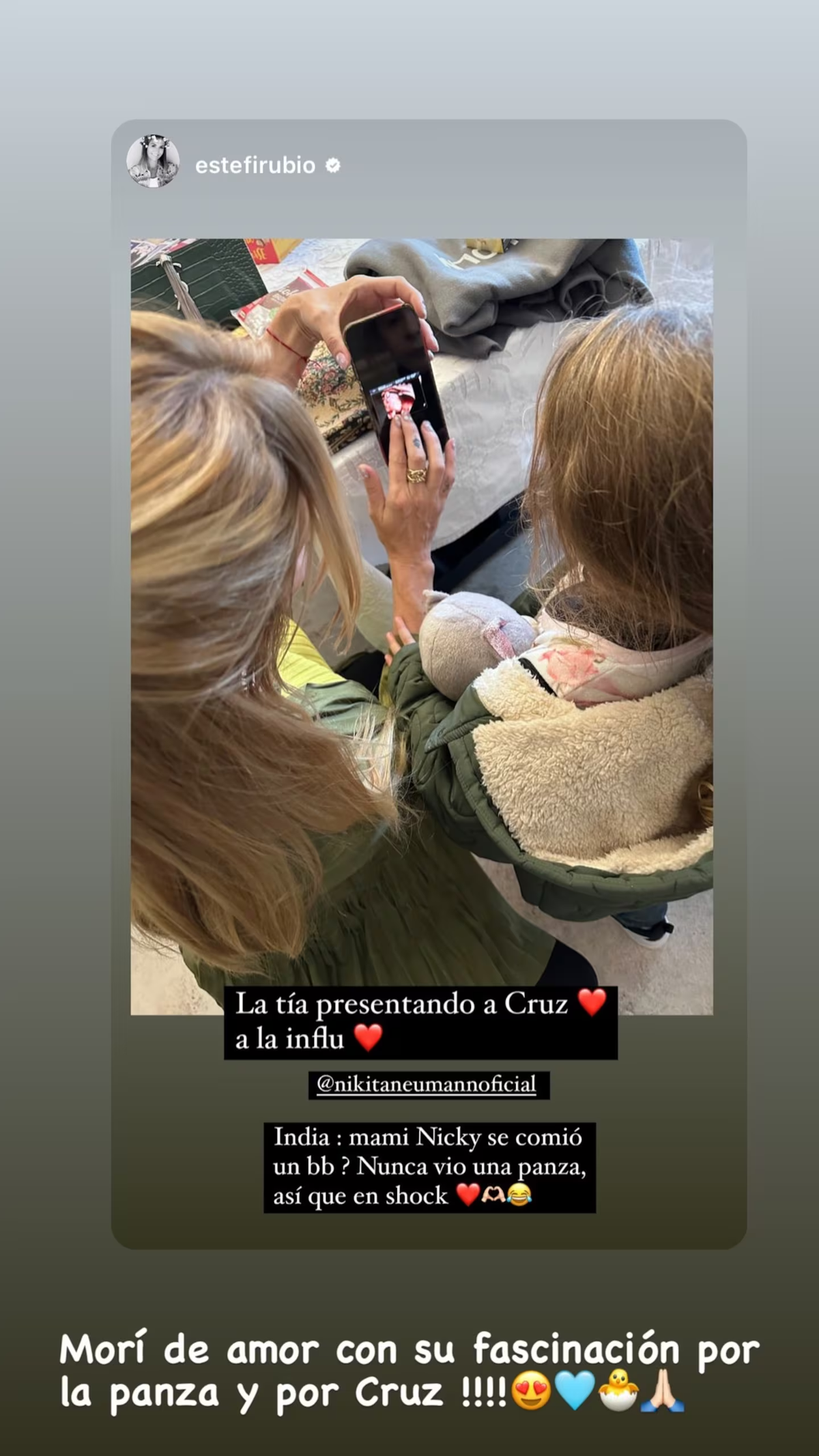 Nicole Neumann compartió la ecografía de su Cruz, su cuarto hijo. Nicole Neumann compartió la ecografía de su Cruz, su cuarto hijo.