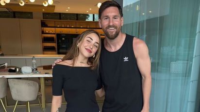 Fotón de Lionel Messi y Nicki Nicole en Argentina: qué shorts de futbol tenían puestos
