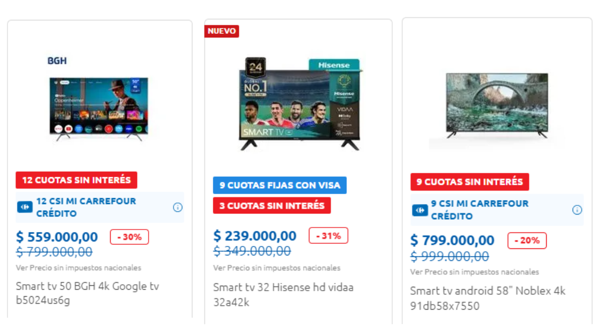 Smart TV's en oferta. Smart TV's en oferta.