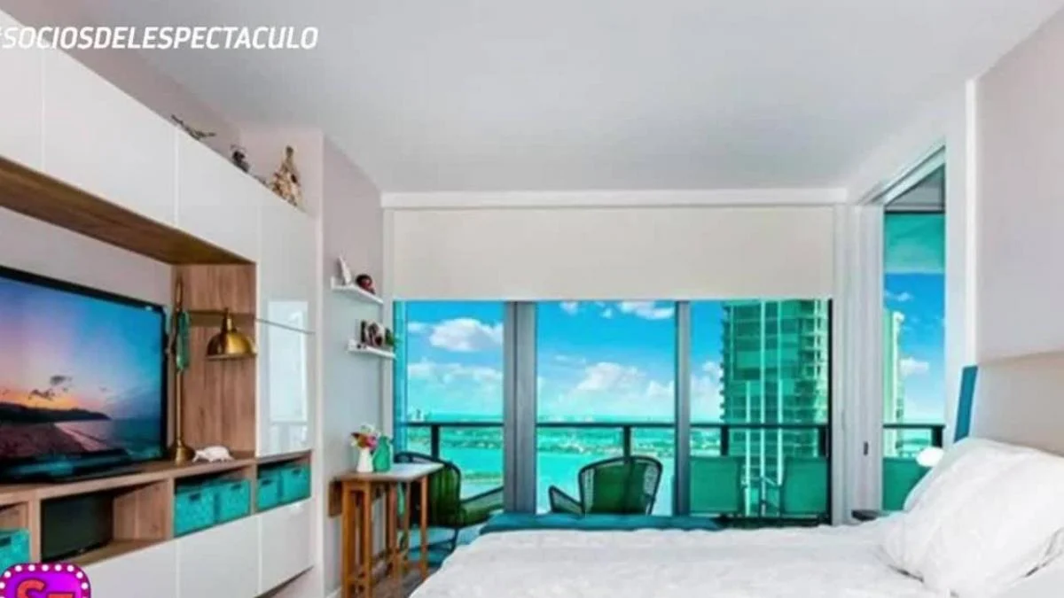 Las fotos del departamento de Rodrigo de Paul y Tini Stoessel en Miami. Foto: eltrece 