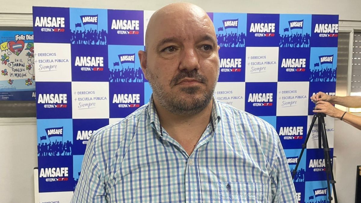 Rodrigo Alonso, secretario general de Amsafé (Imagen de archivo)