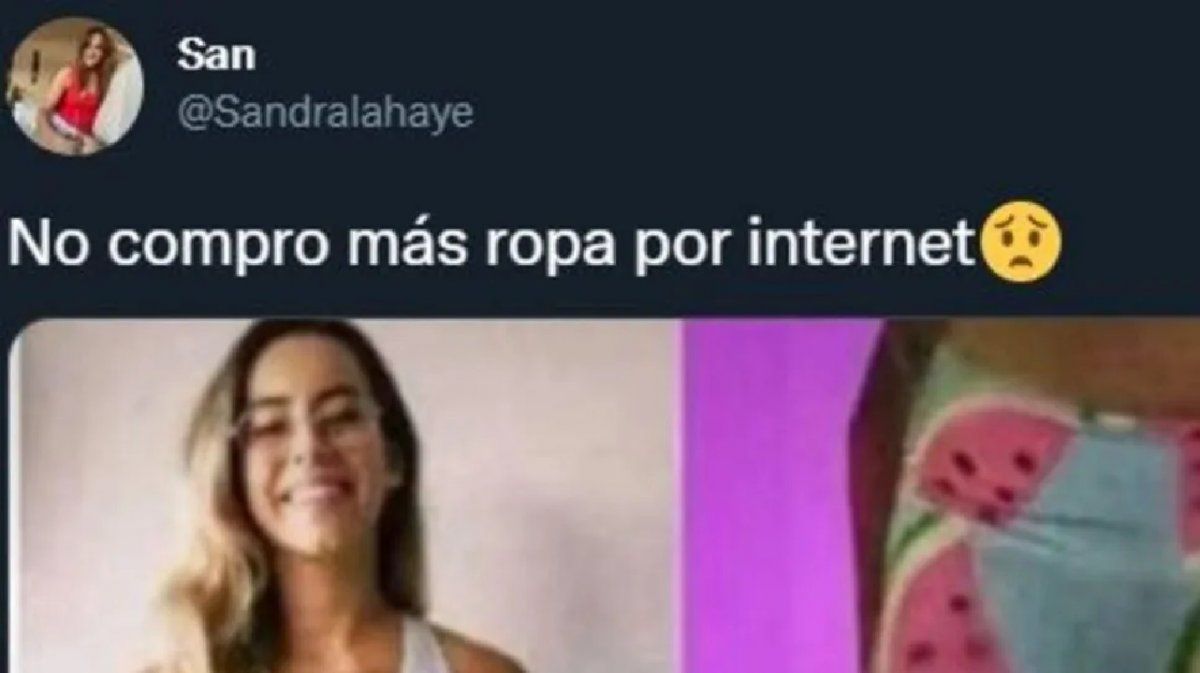 Compró una calza por Internet