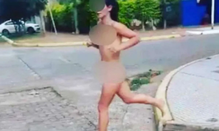 Video: consumió hongos alucinógenos, corrió desnuda y se tiró al río Paraná