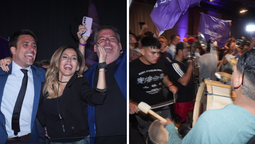 Así festeja La Libertad Avanza en Rosario Así festeja La Libertad Avanza en Rosario