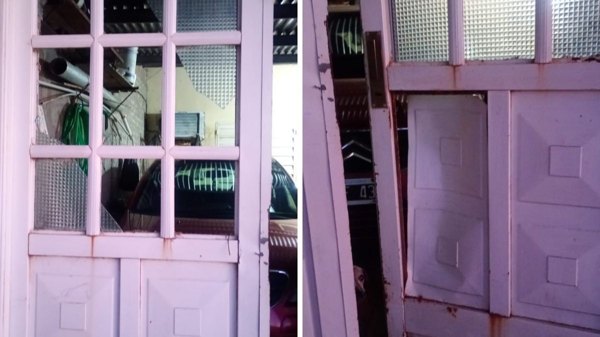 Reventaron el portón con intenciones de robar una moto en el barrio René Favaloro. El dueño del motovehículo evitó que se la llevaran. Reventaron el portón con intenciones de robar una moto en el barrio René Favaloro. El dueño del motovehículo evitó que se la llevaran.
